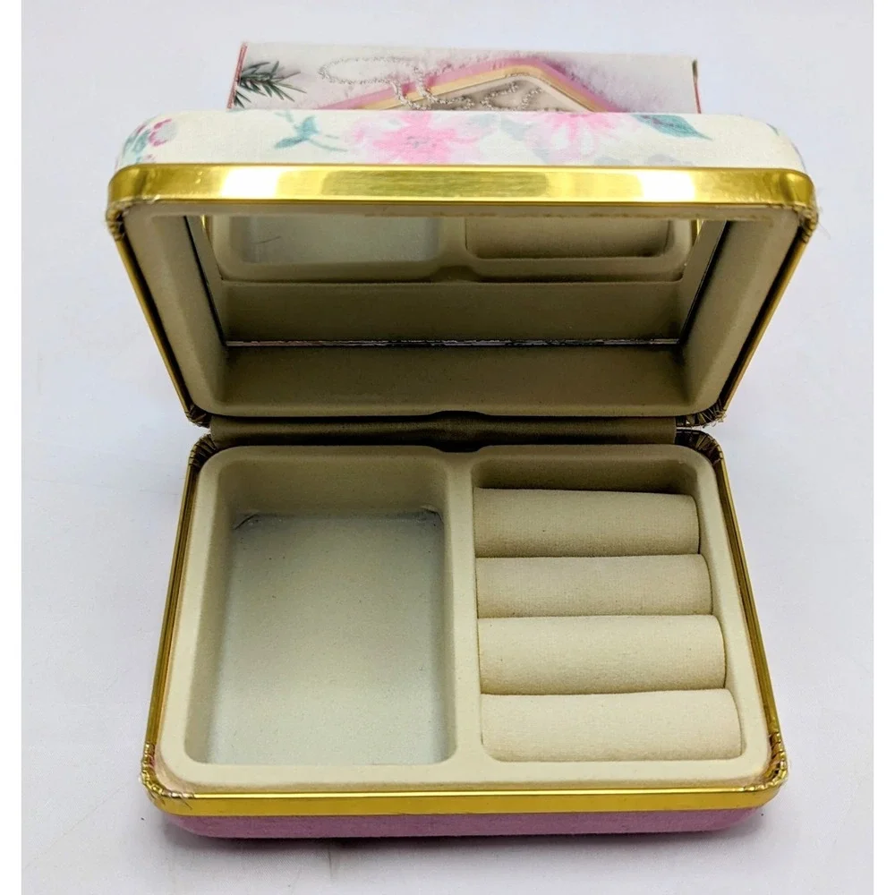 Dayton Hudson Fabric Jewelry Organizer With Mirror
